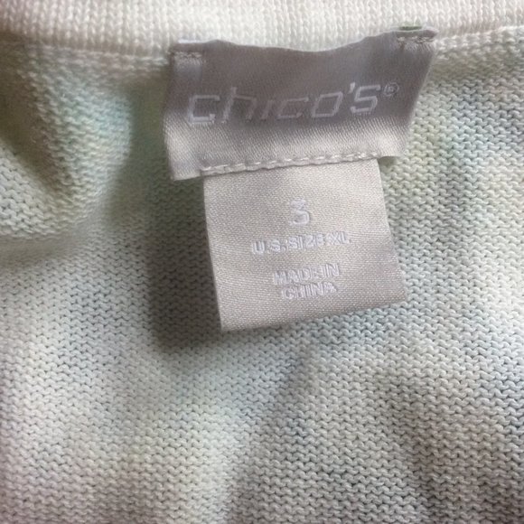 Chico's Verdant Animal & Foliage Print Sleeveless Roomy Boho Tank Top Size 3-XL - Picture 3 of 5